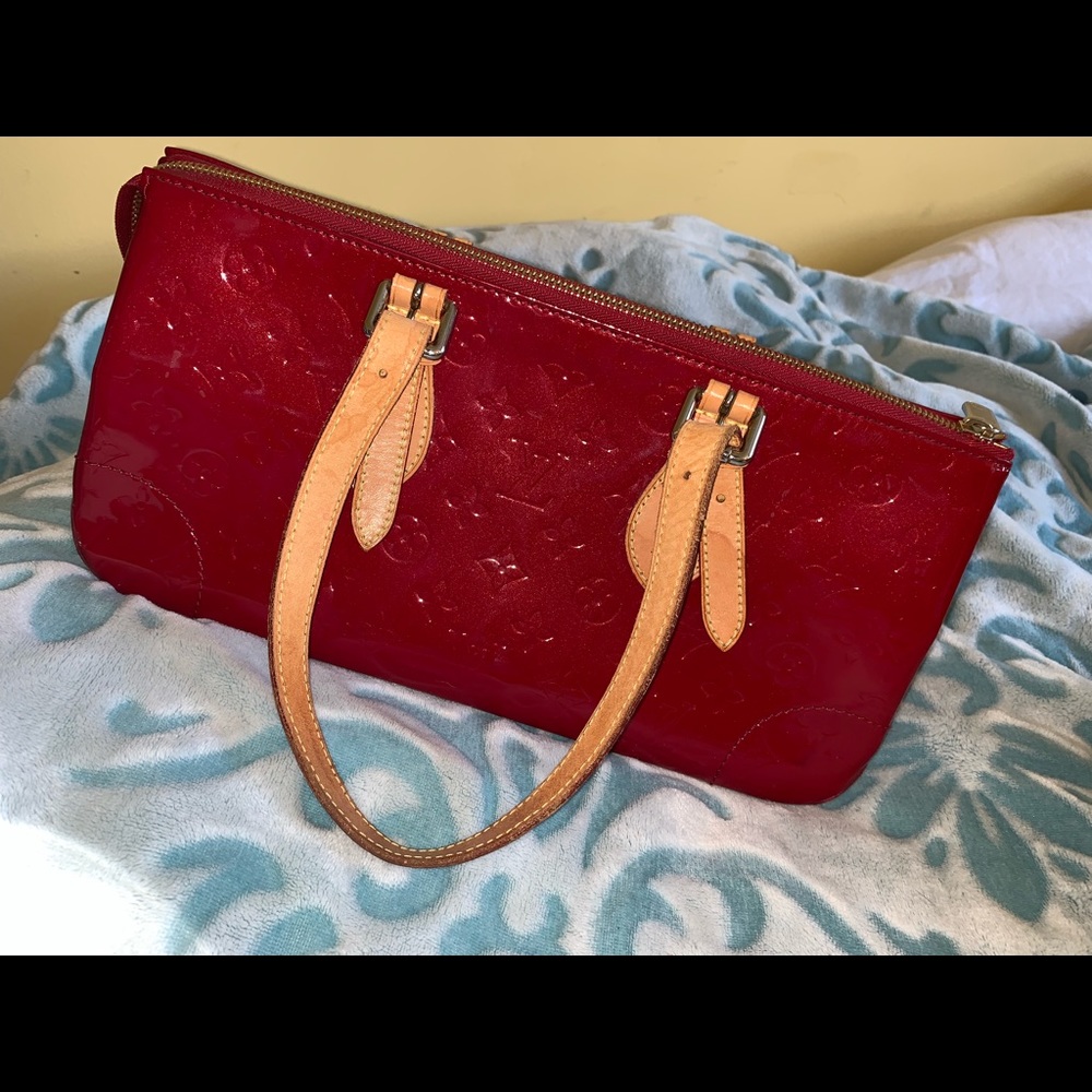 Louis Vuitton Red Patent Leather Handbag